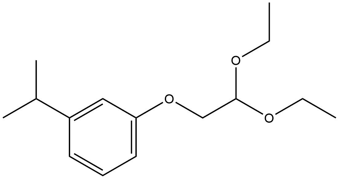 1-(2,2-Diethoxyethoxy)-3-(1-methylethyl)benzene Structure