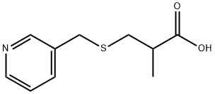2-methyl-3-{[(pyridin-3-yl)methyl]sulfanyl}propanoic acid Structure