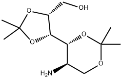 D-Mannitol, 2-amino-2-deoxy-1,3:4,5-bis-O-(1-methylethylidene)- Structure