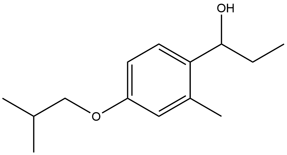 α-Ethyl-2-methyl-4-(2-methylpropoxy)benzenemethanol Structure