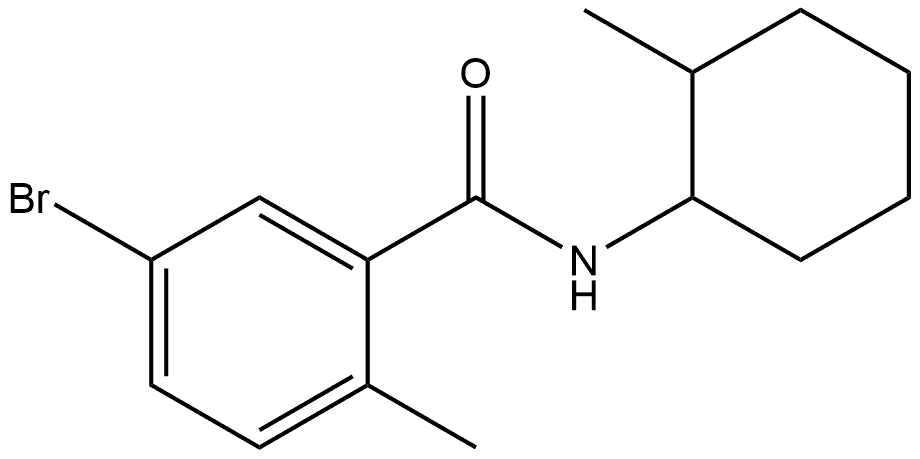 5-Bromo-2-methyl-N-(2-methylcyclohexyl)benzamide Structure