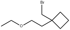 Cyclobutane, 1-(bromomethyl)-1-(2-ethoxyethyl)- Structure