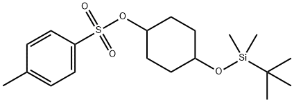 4-((tert-butyldimethylsilyl)oxy)cyclohexyl 4-methylbenzenesulfonate Structure