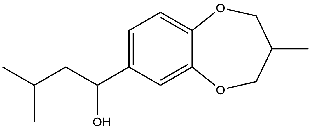 3,4-Dihydro-3-methyl-α-(2-methylpropyl)-2H-1,5-benzodioxepin-7-methanol Structure