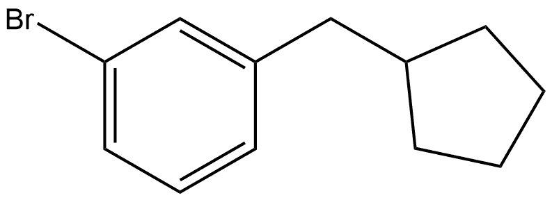 1-Bromo-3-(cyclopentylmethyl)benzene Structure