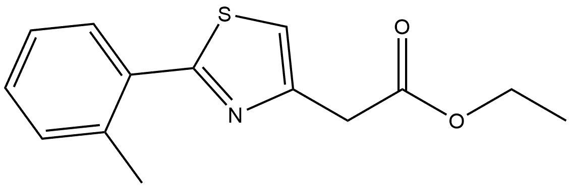 ethyl 2-(2-(o-tolyl)thiazol-4-yl)acetate Structure