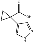 1-(1H-pyrazol-4-yl)cyclopropane-1-carboxylic acid hydrochloride Structure