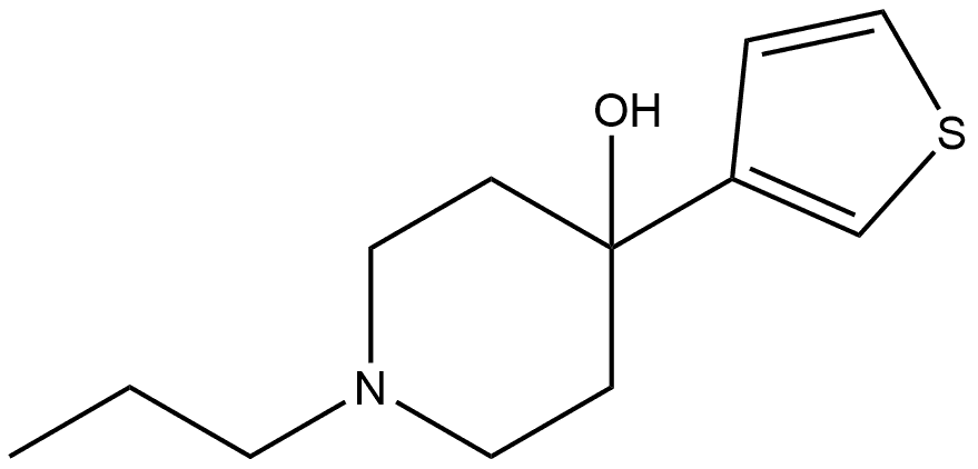1-Propyl-4-(3-thienyl)-4-piperidinol Structure