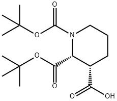 1,2,3-Piperidinetricarboxylic acid, 1,2-bis(1,1-dimethylethyl) ester, (2R-cis)- (9CI) Structure