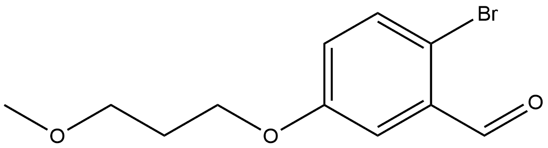 2-Bromo-5-(3-methoxypropoxy)benzaldehyde Structure