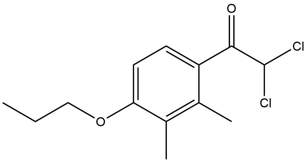 2,2-dichloro-1-(2,3-dimethyl-4-propoxyphenyl)ethanone Structure