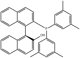 (1R)-2'-[Dis(3,5-dimethylphenyl)phosphino]-[1,1'-binaphthalen]-2-ol, 99% Structure