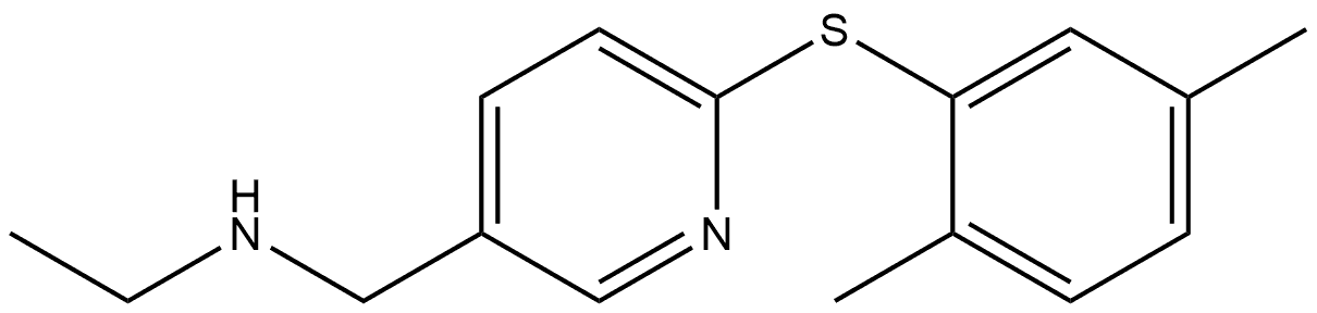 6-[(2,5-Dimethylphenyl)thio]-N-ethyl-3-pyridinemethanamine Structure