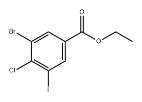 Benzoic acid, 3-bromo-4-chloro-5-iodo-, ethyl ester Structure