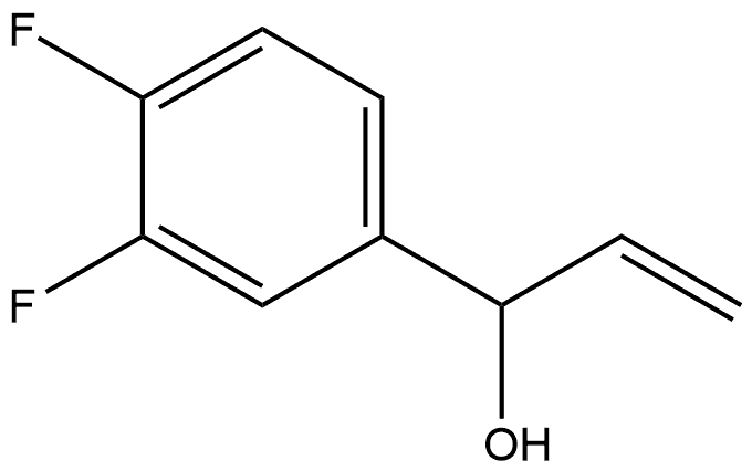 α-Ethenyl-3,4-difluorobenzenemethanol Structure