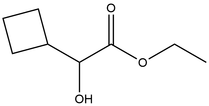 Cyclobutaneacetic acid, α-hydroxy-, ethyl ester Structure