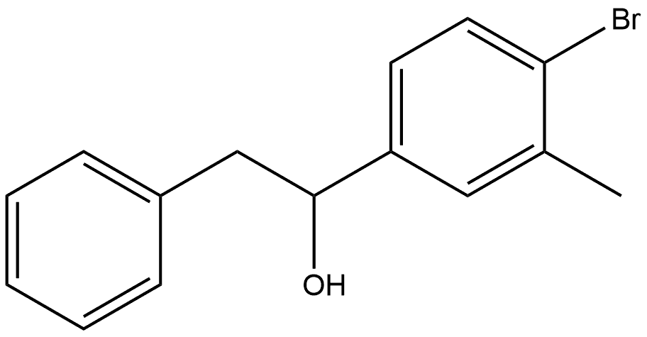 α-(4-Bromo-3-methylphenyl)benzeneethanol Structure