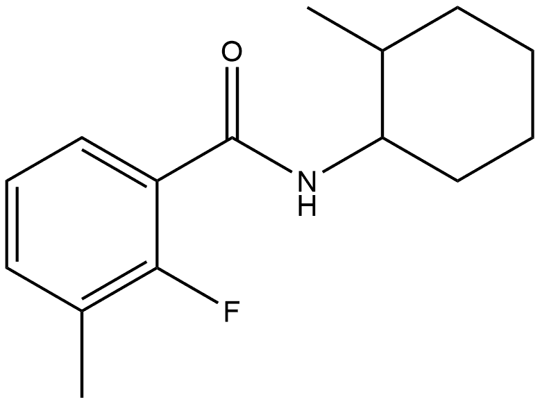 2-Fluoro-3-methyl-N-(2-methylcyclohexyl)benzamide Structure