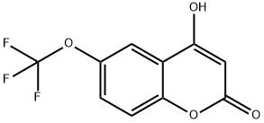 2H-1-Benzopyran-2-one, 4-hydroxy-6-(trifluoromethoxy)- Structure