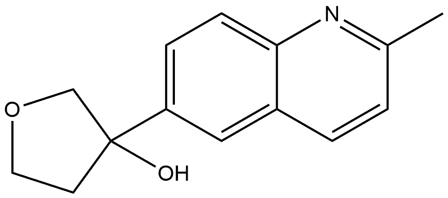 Tetrahydro-3-(2-methyl-6-quinolinyl)-3-furanol Structure