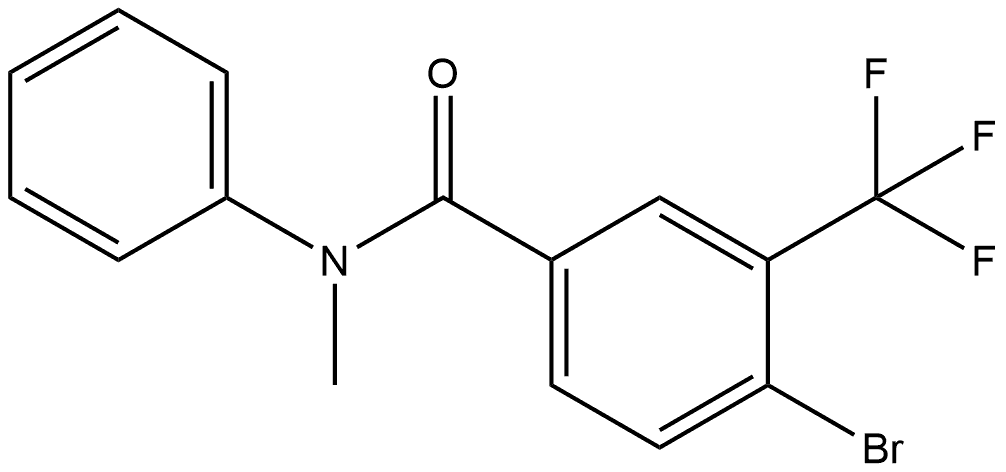 4-Bromo-N-methyl-N-phenyl-3-(trifluoromethyl)benzamide Structure