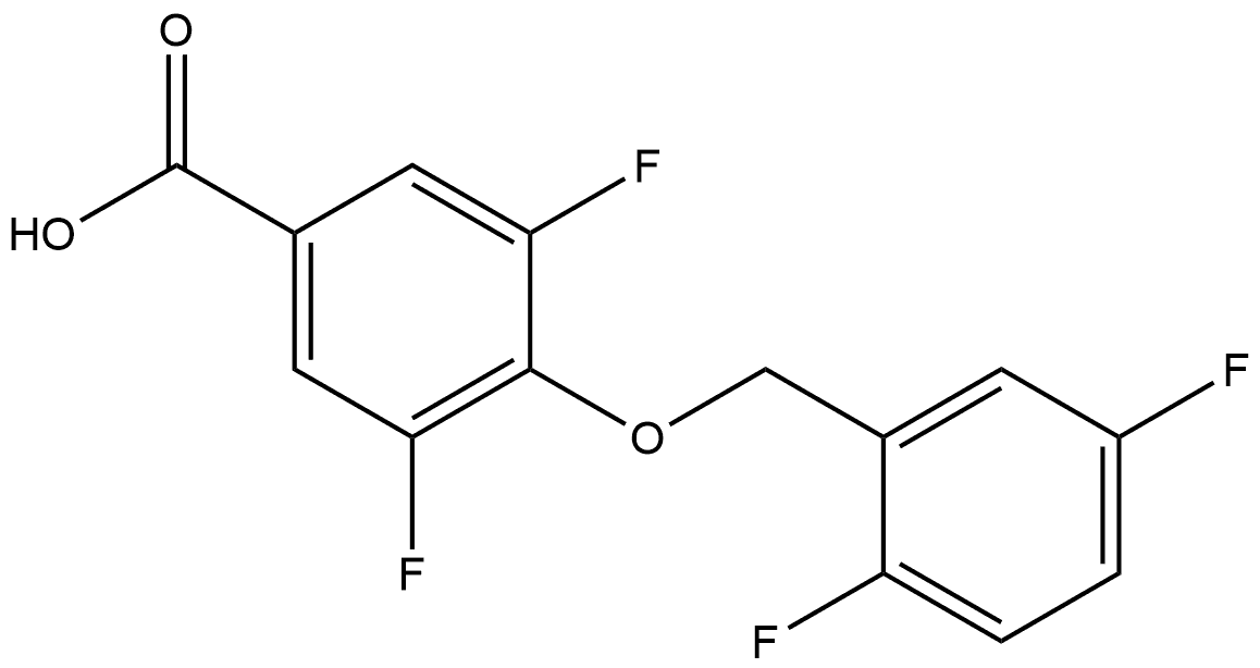 4-[(2,5-Difluorophenyl)methoxy]-3,5-difluorobenzoic acid Structure