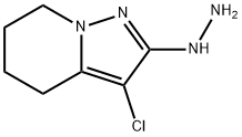 Pyrazolo[1,5-a]pyridine, 3-chloro-2-hydrazinyl-4,5,6,7-tetrahydro- Structure