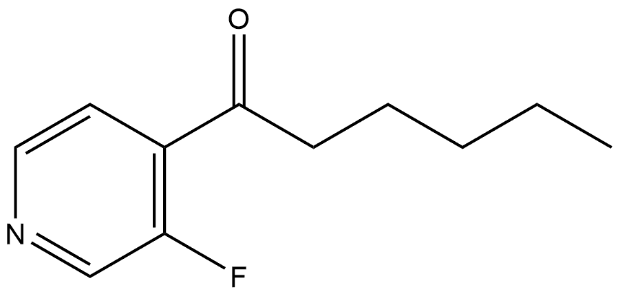 1-(3-Fluoro-4-pyridinyl)-1-hexanone Structure