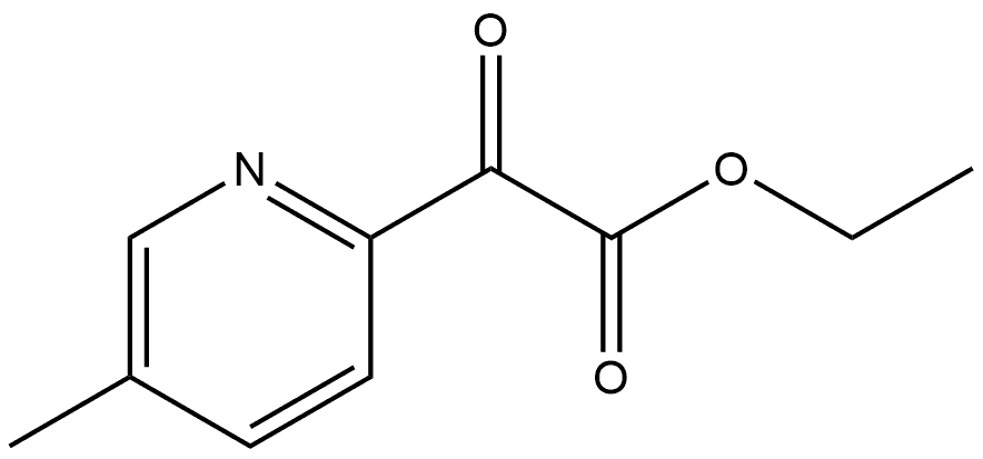 Ethyl 5-methyl-α-oxo-2-pyridineacetate Structure