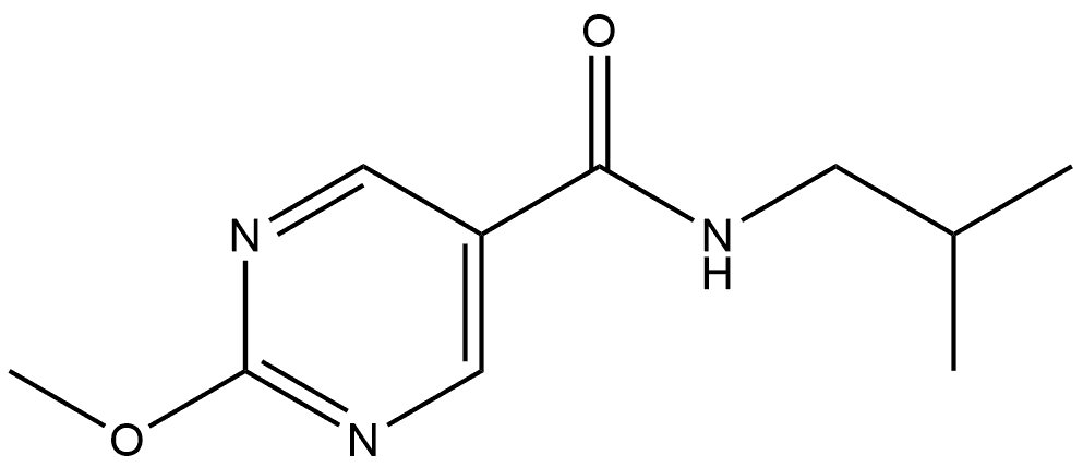 2-Methoxy-N-(2-methylpropyl)-5-pyrimidinecarboxamide Structure