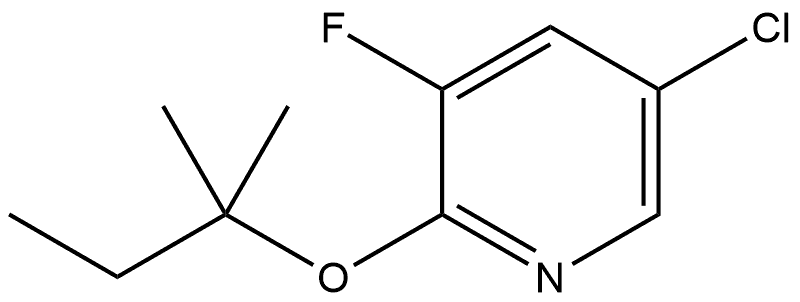 5-Chloro-2-(1,1-dimethylpropoxy)-3-fluoropyridine Structure