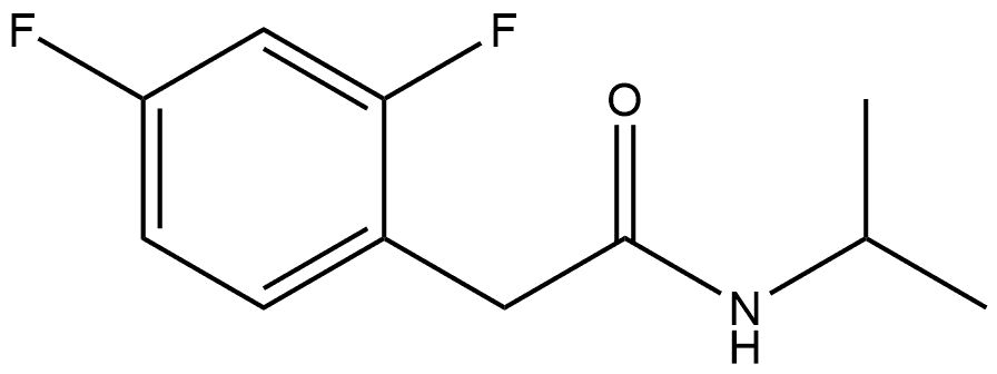 2,4-Difluoro-N-(1-methylethyl)benzeneacetamide 구조식 이미지