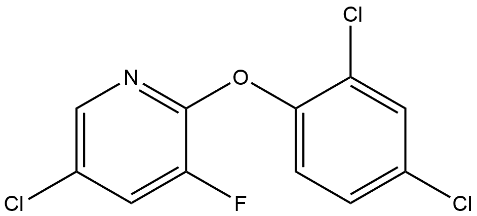 5-Chloro-2-(2,4-dichlorophenoxy)-3-fluoropyridine Structure