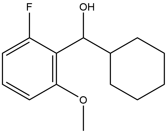 α-Cyclohexyl-2-fluoro-6-methoxybenzenemethanol Structure