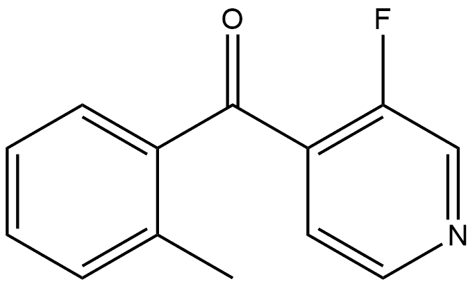 (3-Fluoro-4-pyridinyl)(2-methylphenyl)methanone Structure