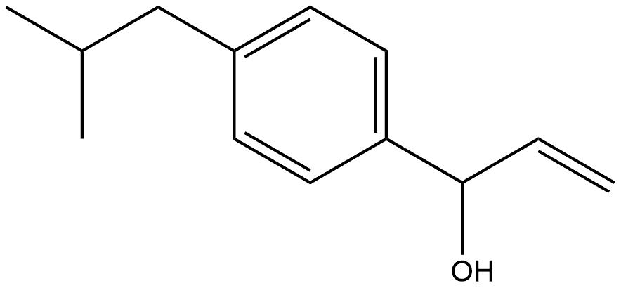 α-Ethenyl-4-(2-methylpropyl)benzenemethanol Structure