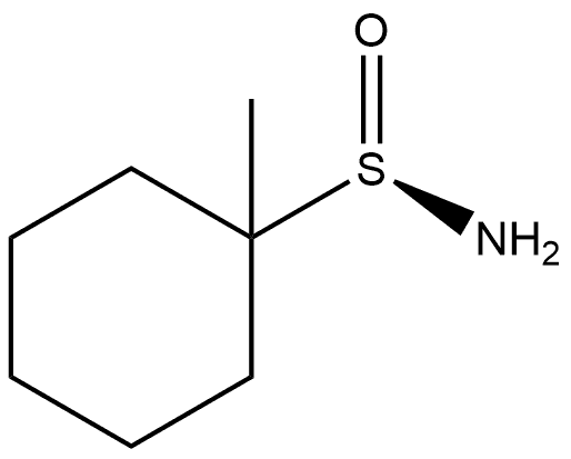 Cyclohexanesulfinamide, 1-methyl-, [S(R)]- Structure