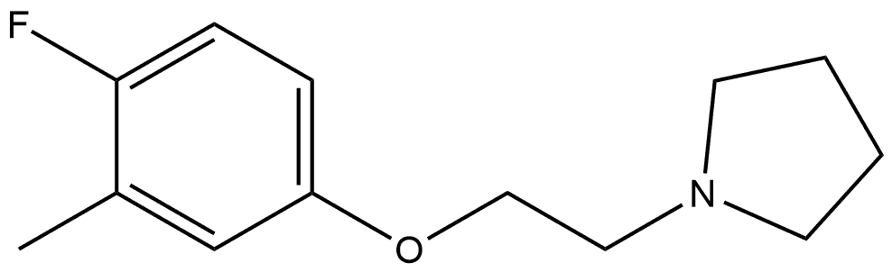 1-[2-(4-Fluoro-3-methylphenoxy)ethyl]pyrrolidine Structure