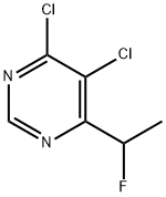 Pyrimidine, 4,5-dichloro-6-(1-fluoroethyl)- Structure