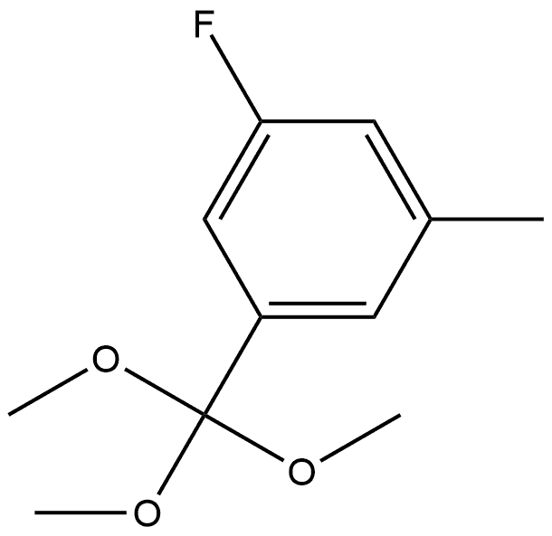 1-Fluoro-3-methyl-5-(trimethoxymethyl)benzene Structure