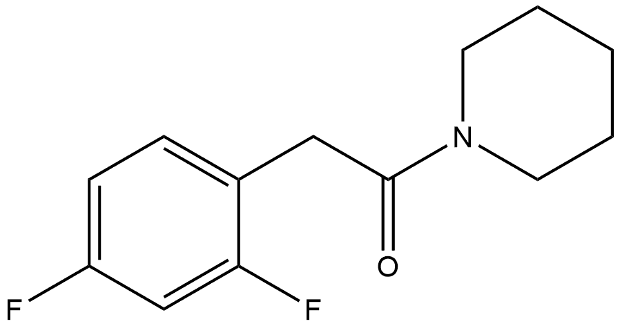 2-(2,4-Difluorophenyl)-1-(1-piperidinyl)ethanone Structure