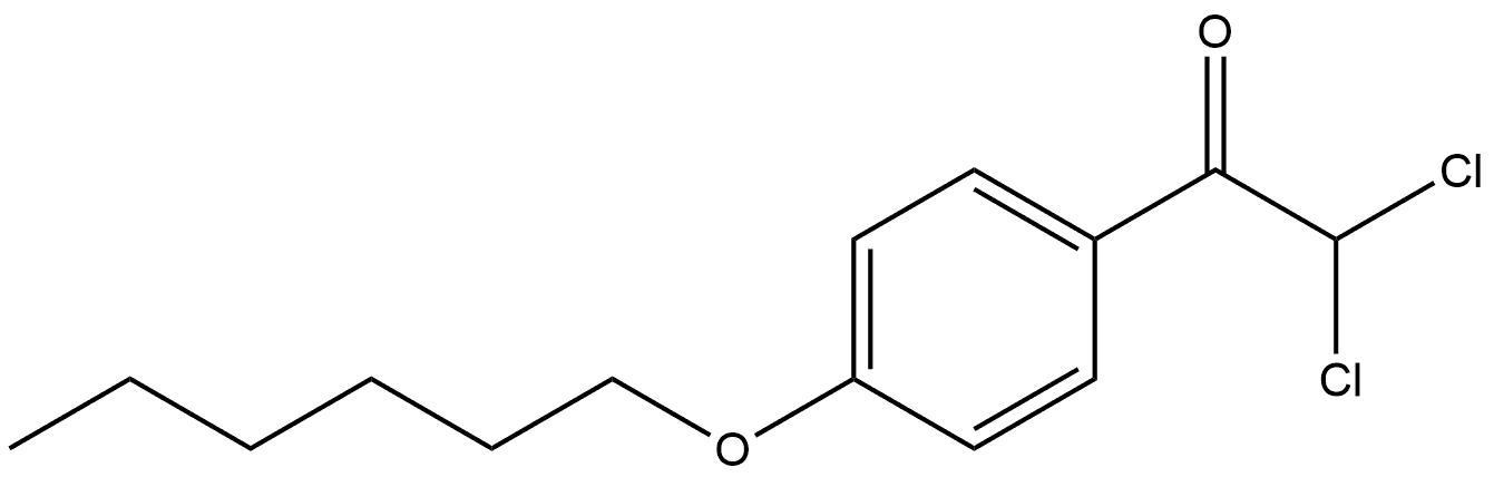 2,2-dichloro-1-(4-(hexyloxy)phenyl)ethanone Structure