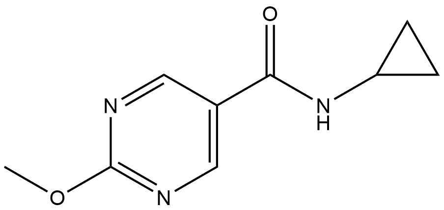 N-cyclopropyl-2-methoxypyrimidine-5-carboxamide Structure