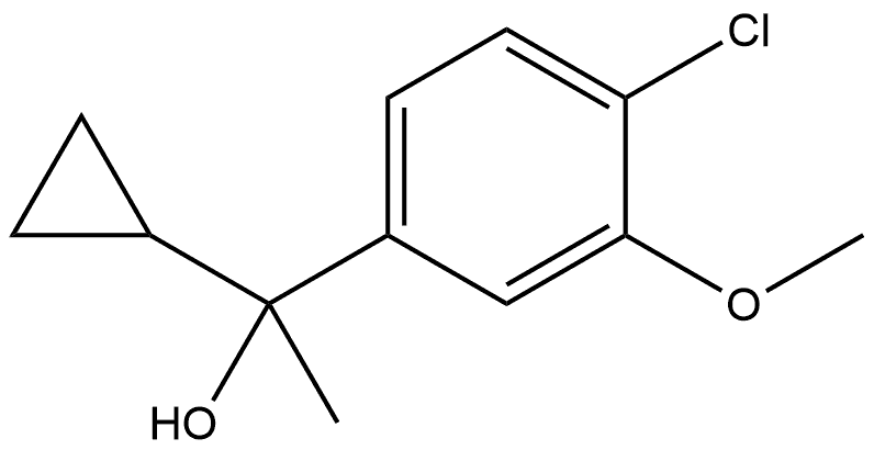 4-Chloro-α-cyclopropyl-3-methoxy-α-methylbenzenemethanol Structure