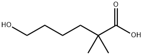 Hexanoic acid, 6-hydroxy-2,2-dimethyl- Structure