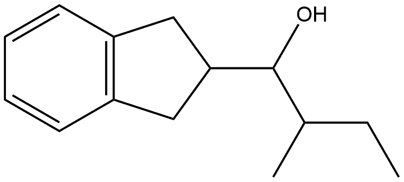 2,3-Dihydro-α-(1-methylpropyl)-1H-indene-2-methanol Structure