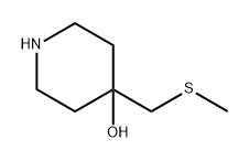 4-Piperidinol, 4-[(methylthio)methyl]- 구조식 이미지