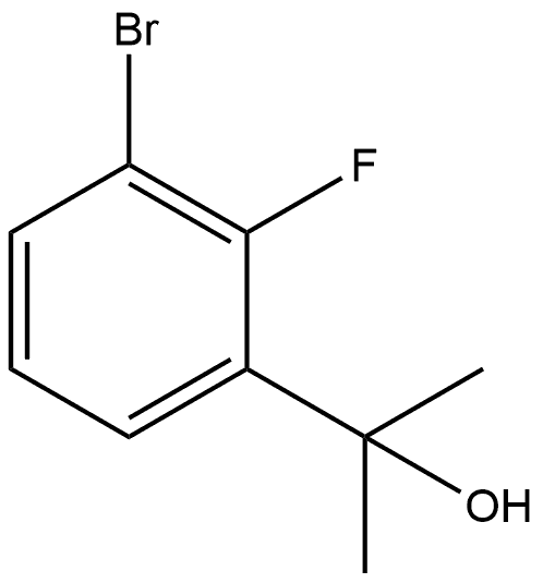 Benzenemethanol, 3-bromo-2-fluoro-α,α-dimethyl- Structure