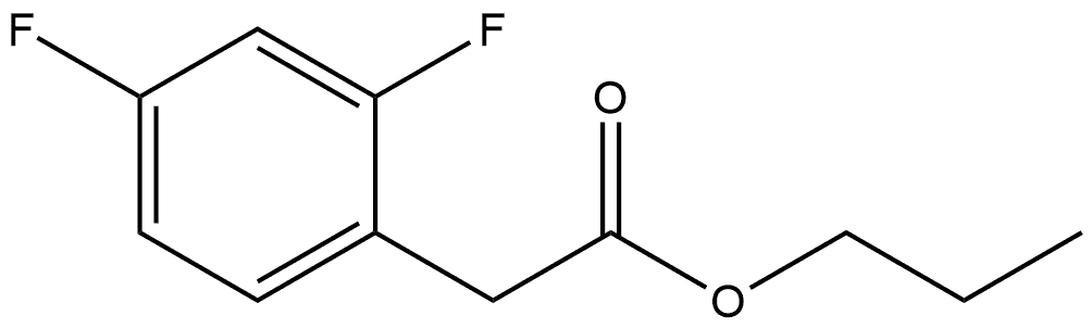 Propyl 2,4-difluorobenzeneacetate Structure