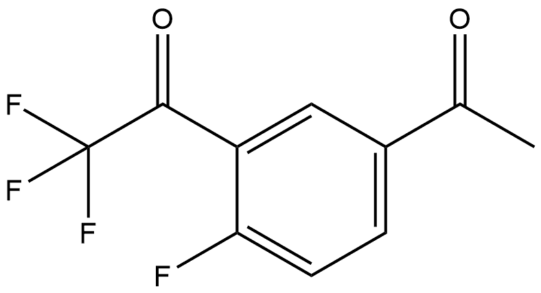 1-(5-Acetyl-2-fluorophenyl)-2,2,2-trifluoroethanone Structure